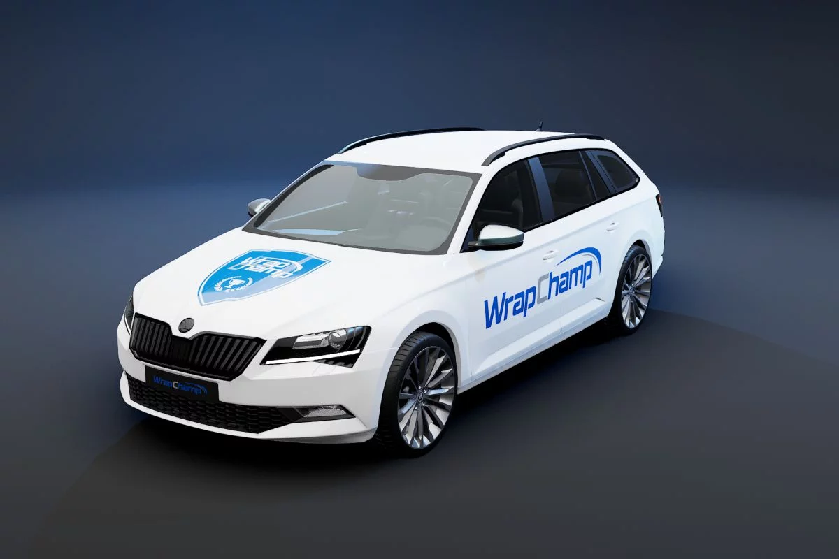 3D bild bil businesswrap