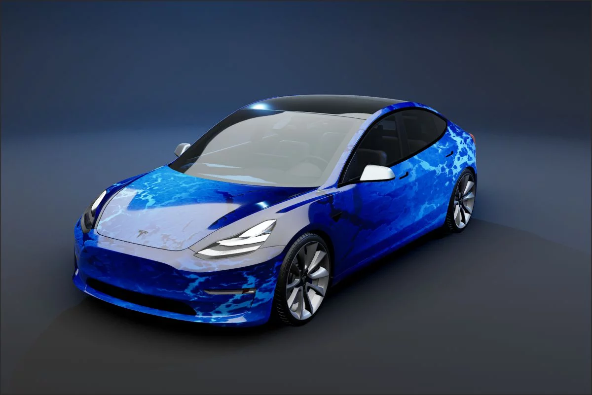 3D bild bil fullwrap